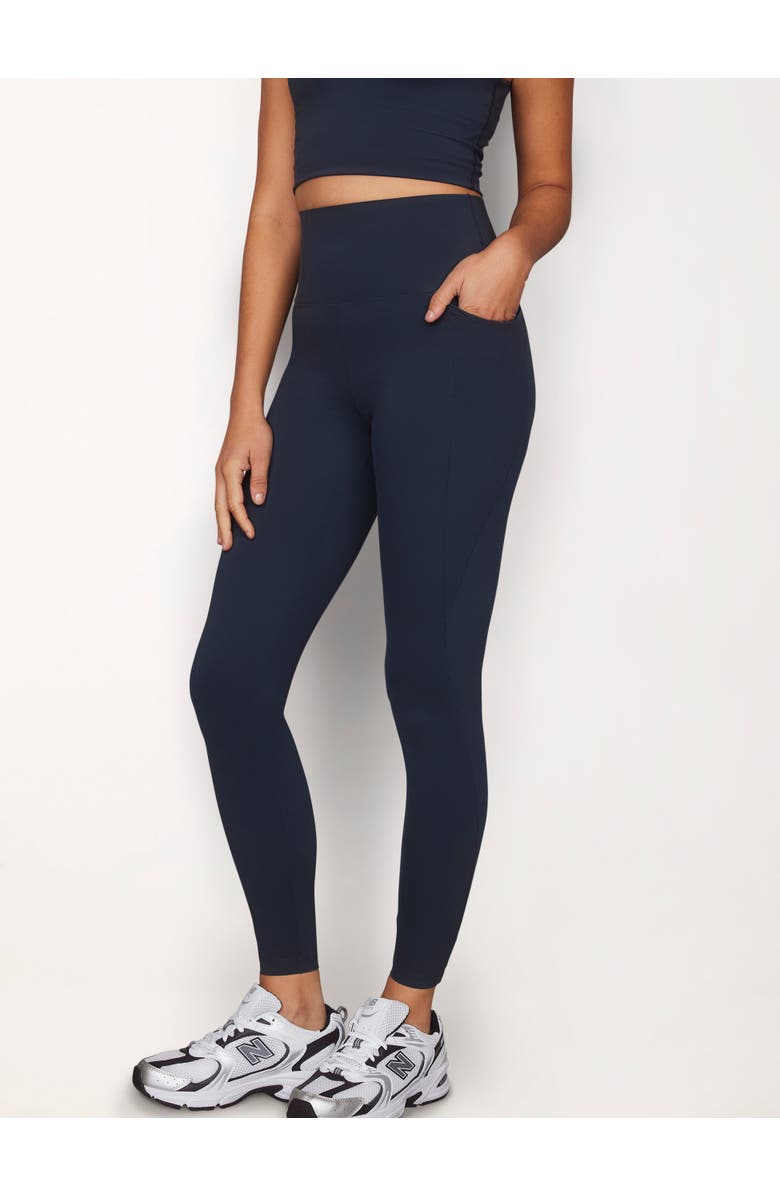 LOVALL Empower Leggings, Main, color, Vintage Navy