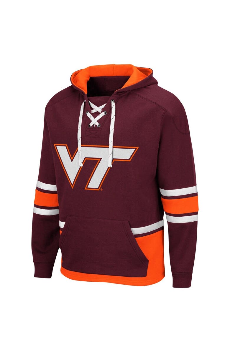 COLOSSEUM Men's Colosseum Maroon Virginia Tech Hokies Lace Up 3.0 Pullover Hoodie, Alternate, color, 