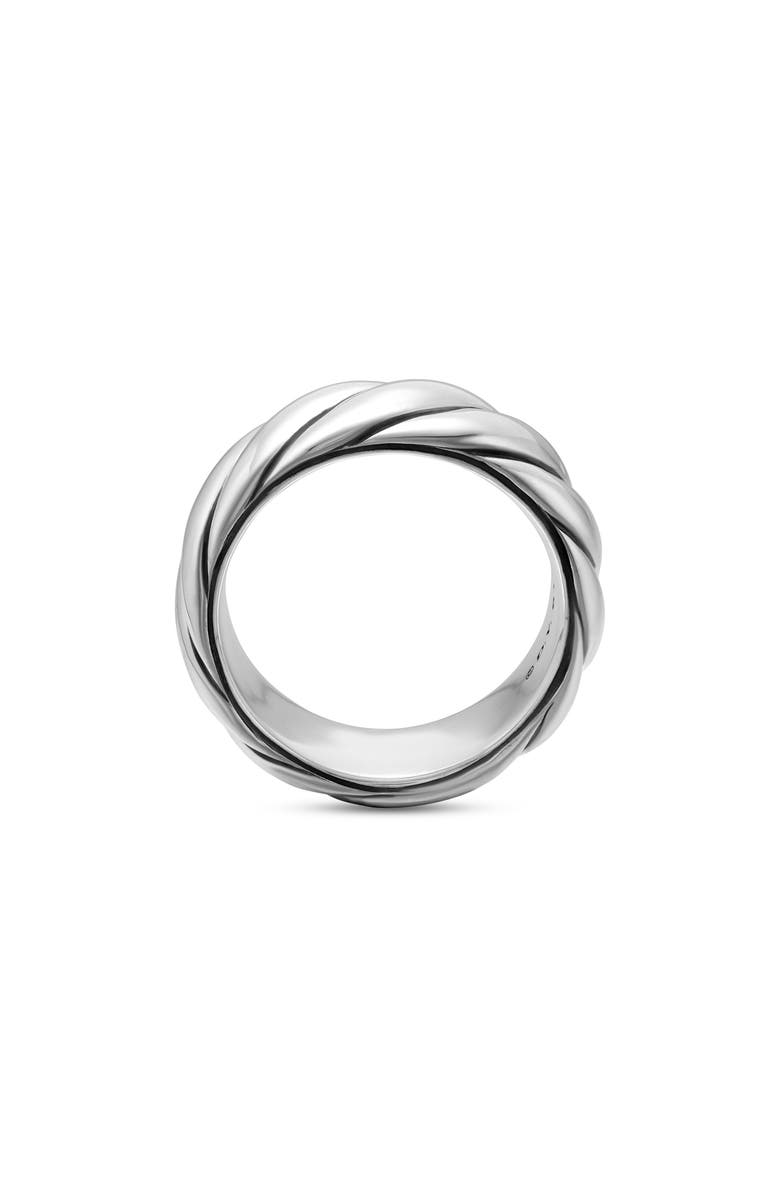 David Yurman Sculpted Cable Band Ring in Sterling Silver, Alternate, color, Sterling Silver
