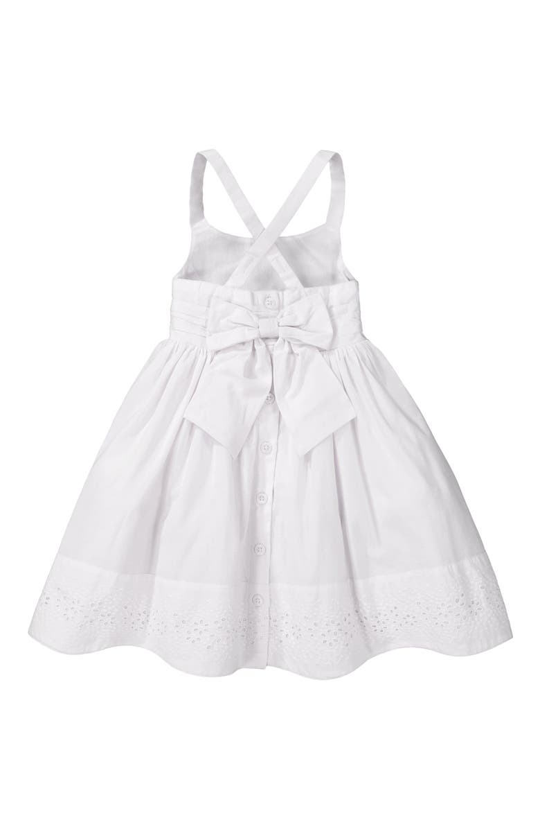 Hope & Henry Baby Girls' Organic Embroidered Special Sundress, Infant, Alternate, color,