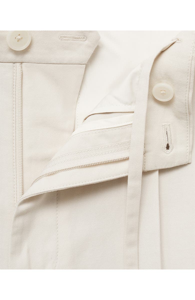 MANGO Bermuda Shorts, Alternate, color, Off White