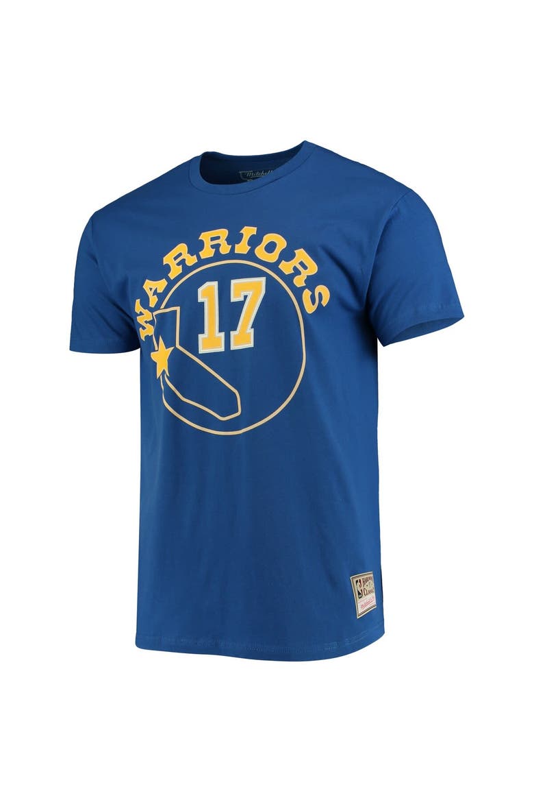 Men's Mitchell & Ness Chris Mullin Royal Golden State Warriors Hardwood Classics Name & Number Team T-Shirt, Alternate, color, Royal