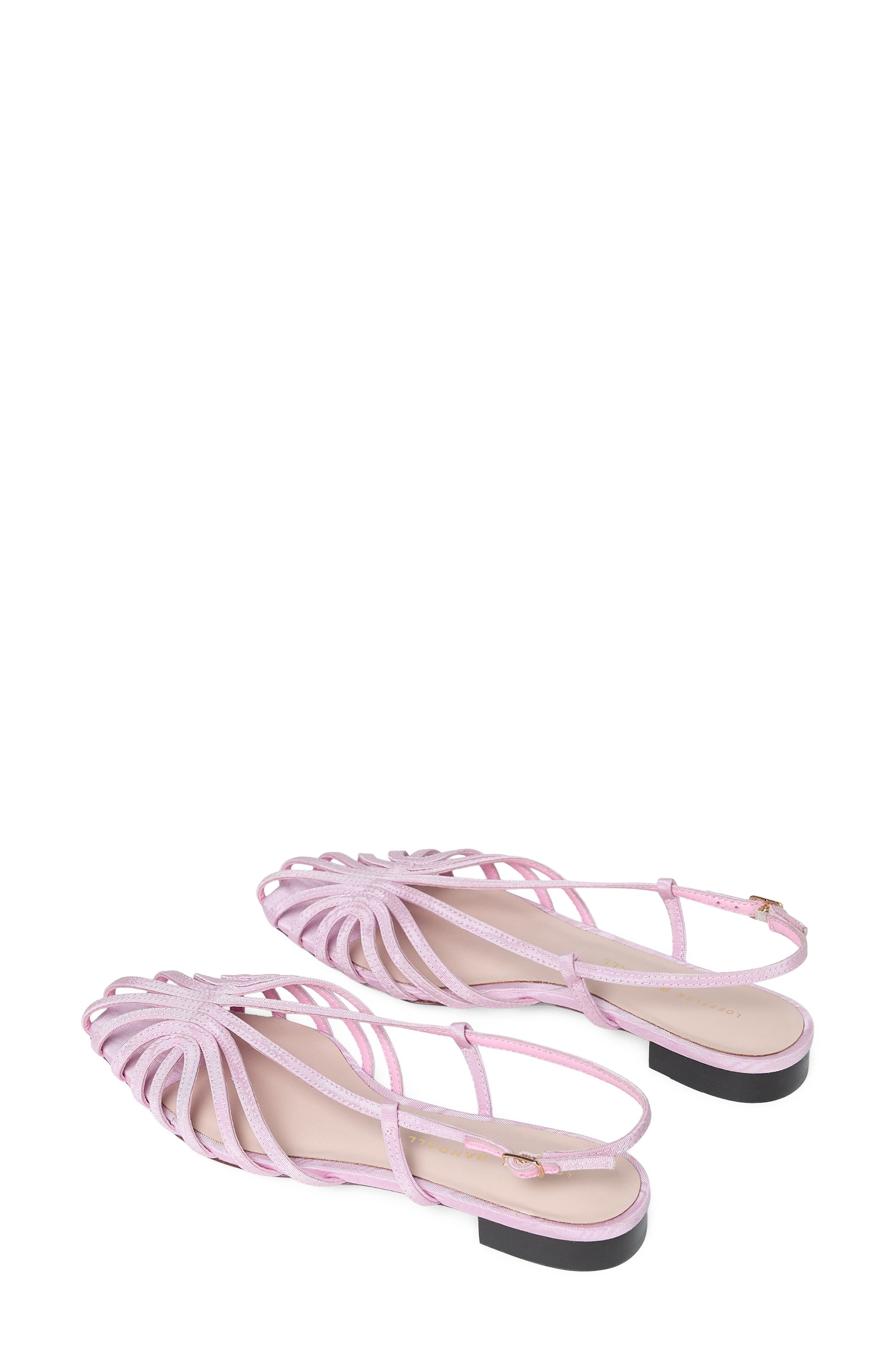 Loeffler Randall Devon Lattice Slingback Sandal, Alternate, color, Powder Pink