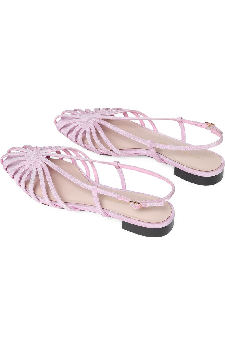 Loeffler Randall Devon Lattice Slingback Sandal, Alternate, color, Powder Pink