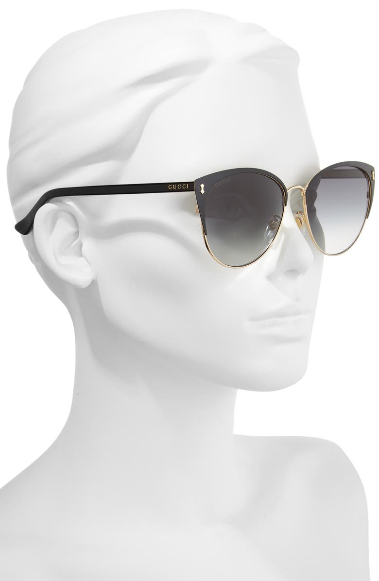 Gucci 58mm Cat Eye Sunglasses, Alternate, color, 