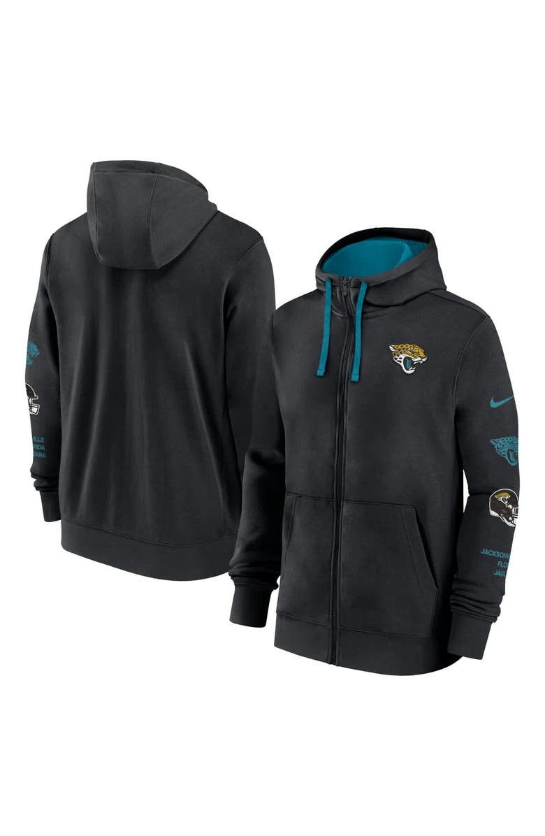 Nike Men's Nike Black Jacksonville Jaguars Primetime Club Full-Zip Hoodie, Main, color, Black