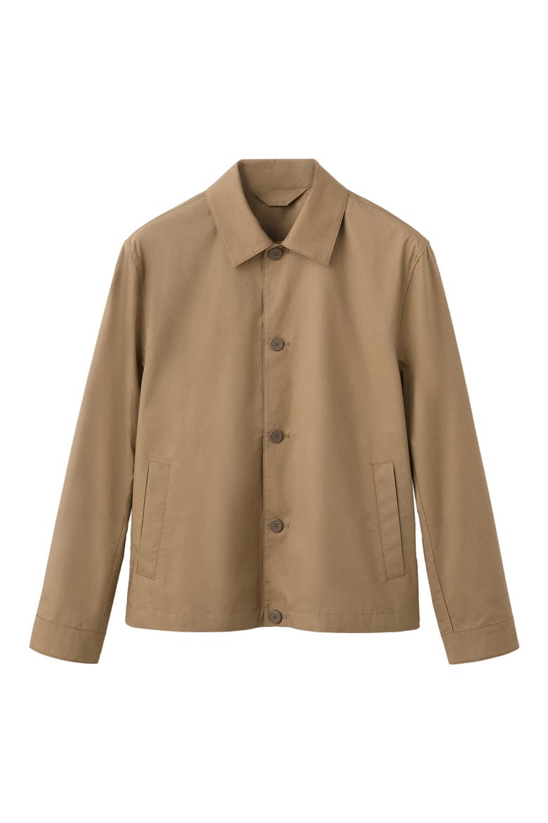 Light Cotton Shirt Jacket, Alternate, color, BURNT ORANGE