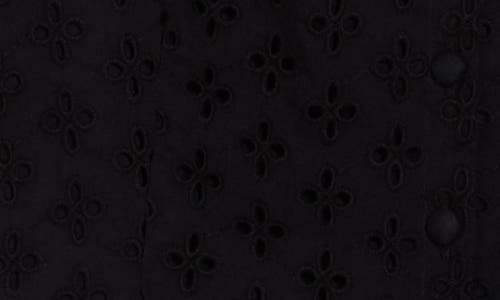 Florence By Mills Eyelet Button-up Camisole In Black