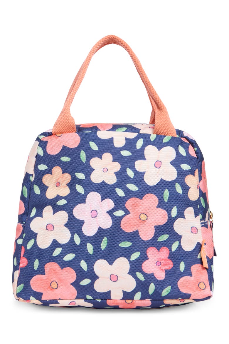 Lunch Tote, Alternate, color, NAVY BOLD FLORAL