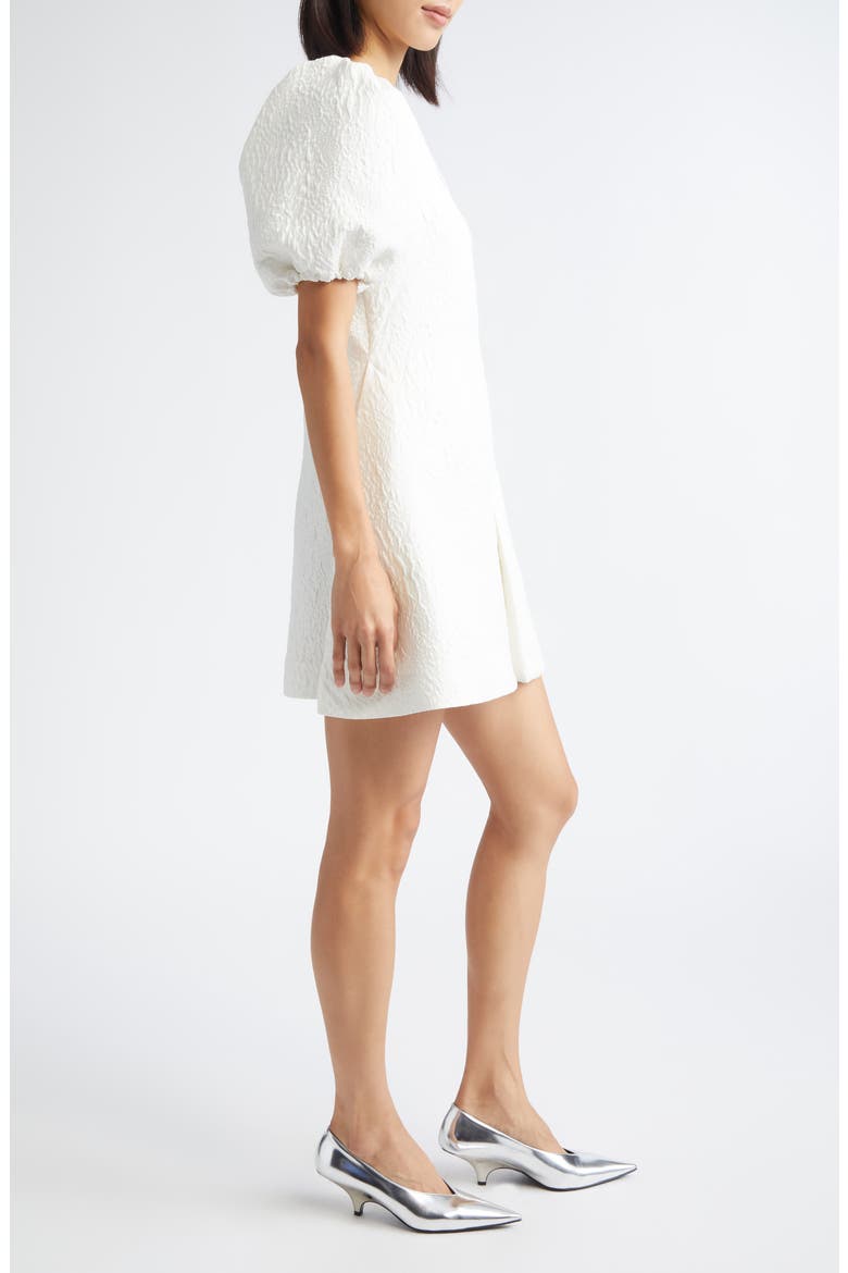 Textured Fit & Flare Minidress, Alternate, color, ARTIST FLOWER RELIEF