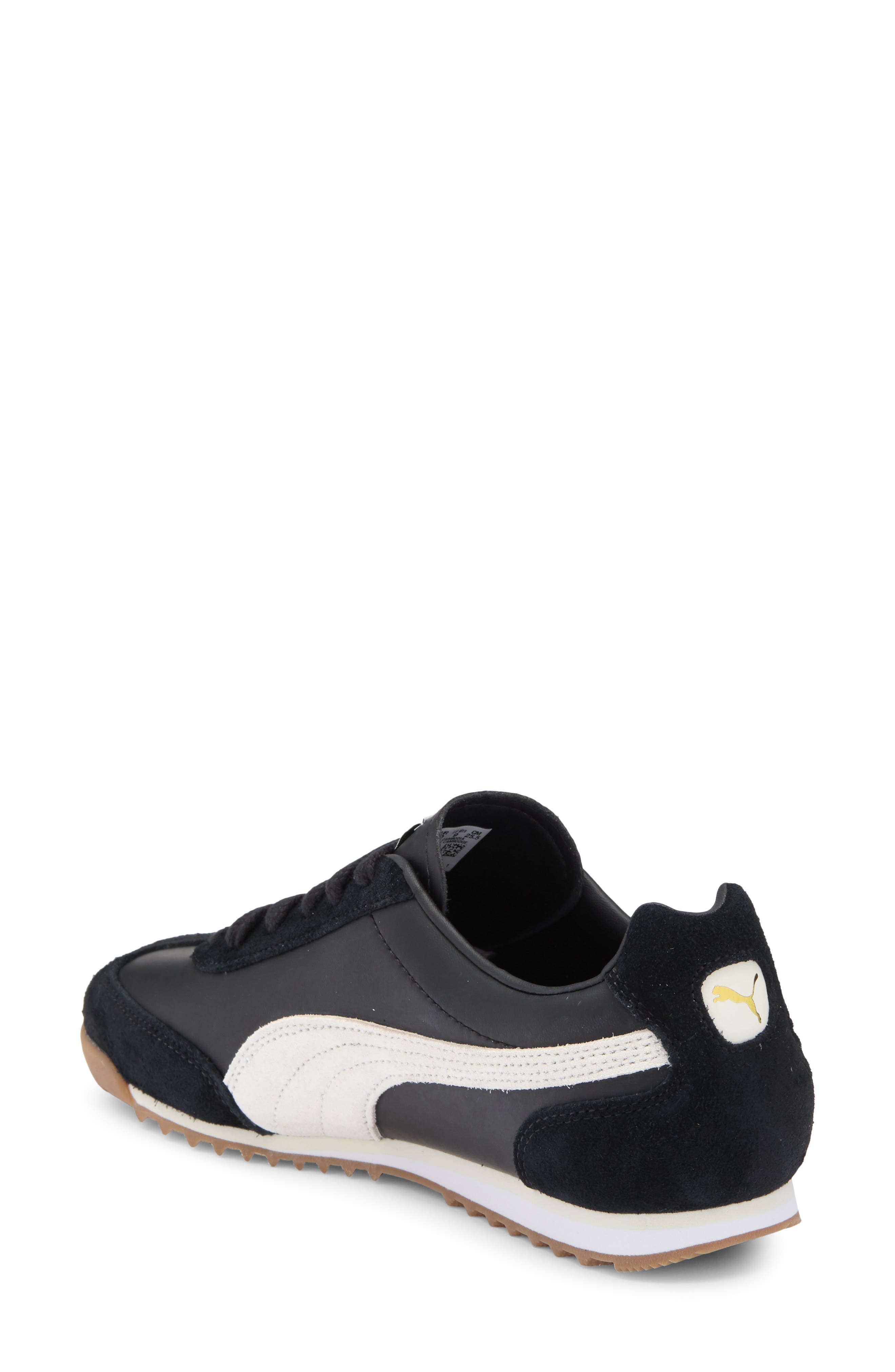 PUMA Arizona Retro Sneaker, Alternate, color, Puma Black-Warm White