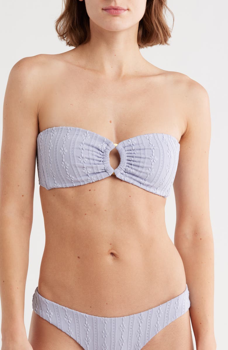 LSPACE Jasper Bandeau Bikini Top, Main, color, Ice