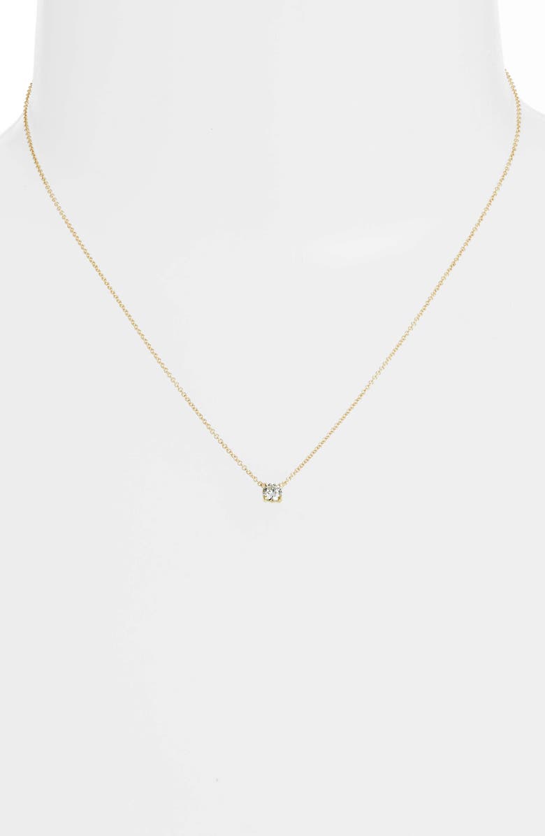 Bony Levy Liora Solitaire Diamond Pendant Necklace, Alternate, color, Yellow Gold