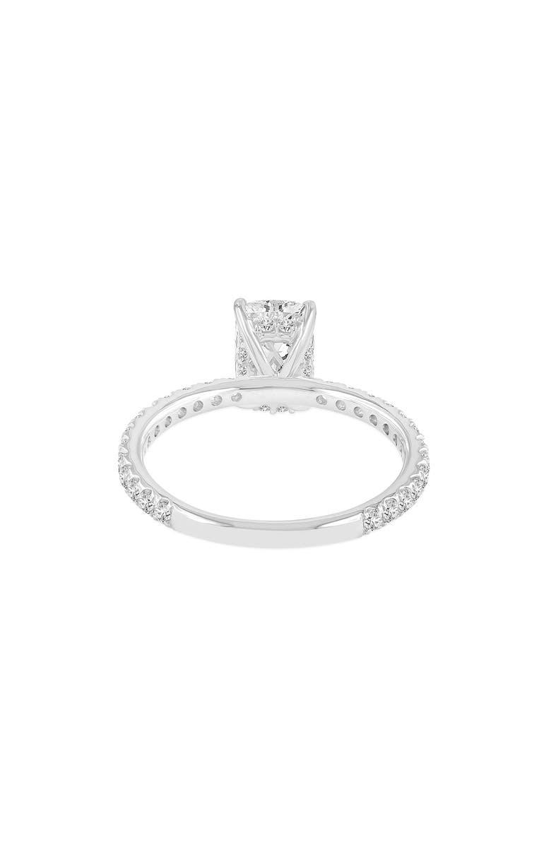 LuvMyJewelry Melina 14K Gold Cushion Lab Grown Diamond Engagement Ring - 2.0 Ct, Alternate, color, 14K White Gold