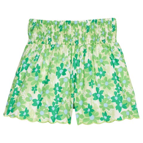 Kids' Shirred Scallop Shorts (Toddler, Little Kid & Big Kid)
