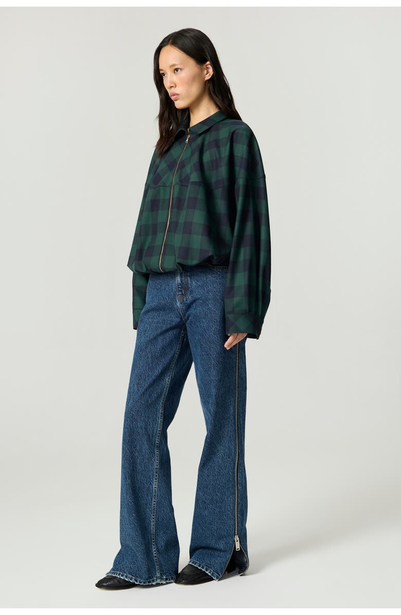 Nocturne Checked Zip-Front Jacket, Alternate, color, Multi-Colored