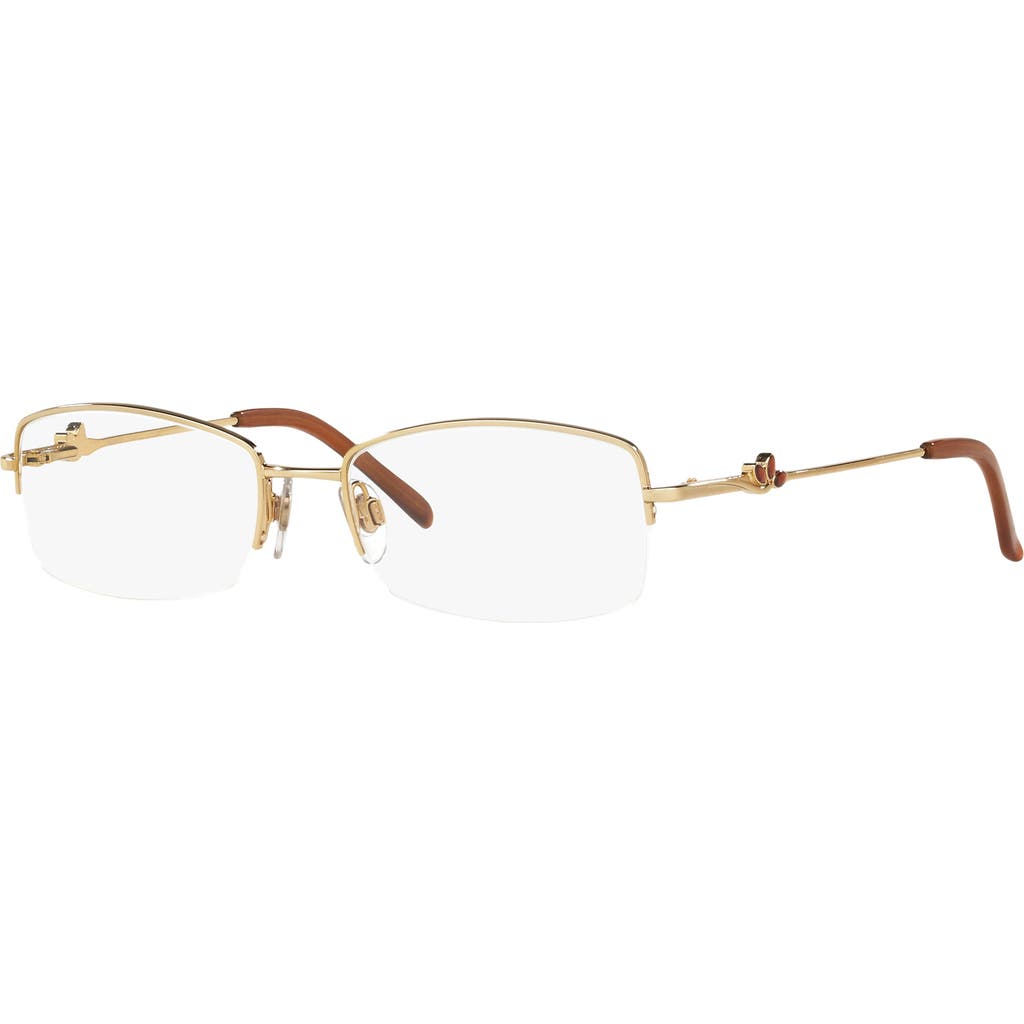 Sferoflex 51mm Square Optical Glasses In Gold