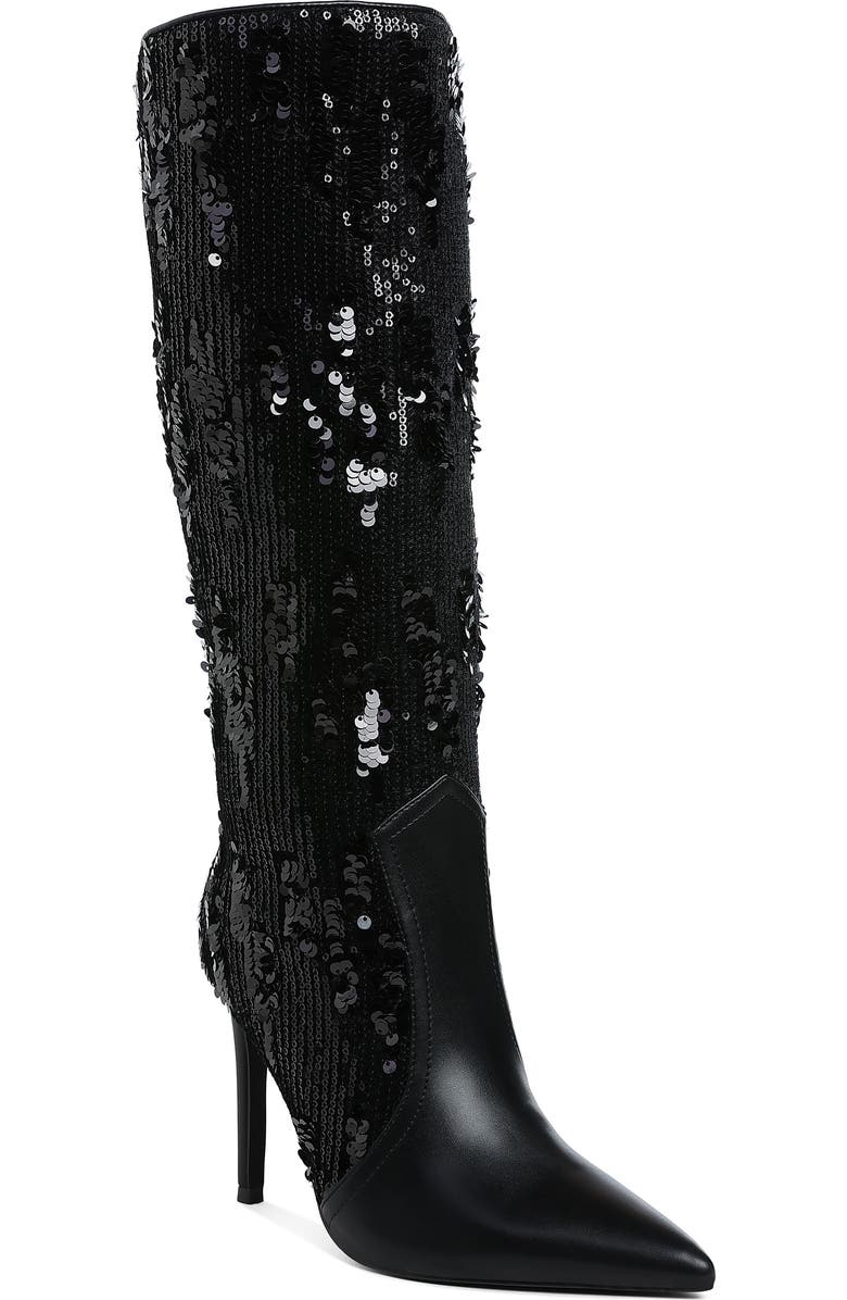 LONDON RAG Sitrah Sequin Boot, Main, color,
