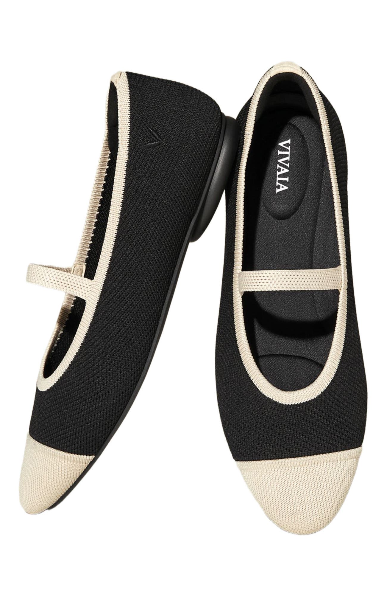 VIVAIA Almond-Toe Mary-Jane, Alternate, color, Black Diamond