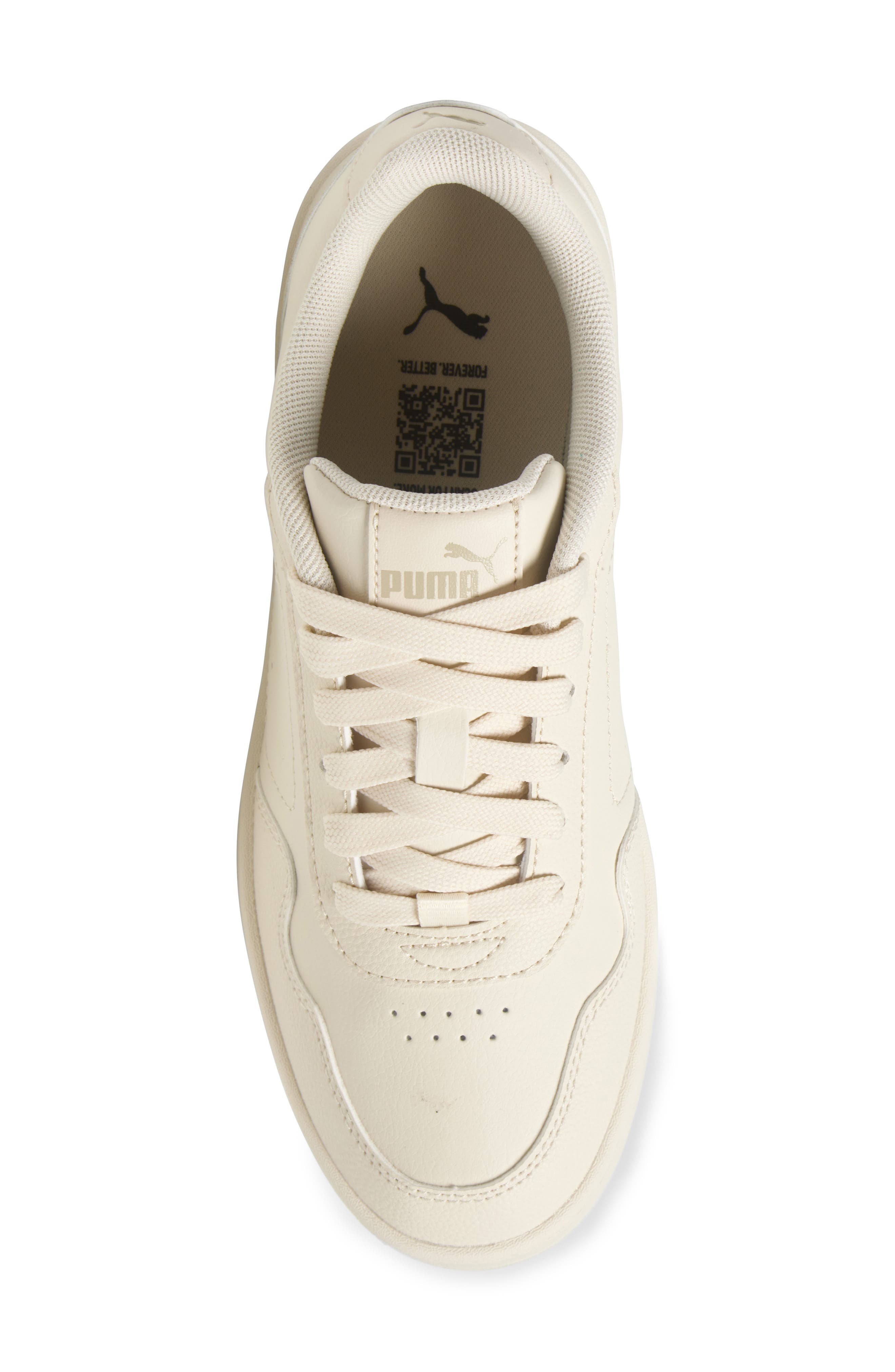 PUMA Court Classy Sneaker, Alternate, color, Alpine Snow-Desert Dust