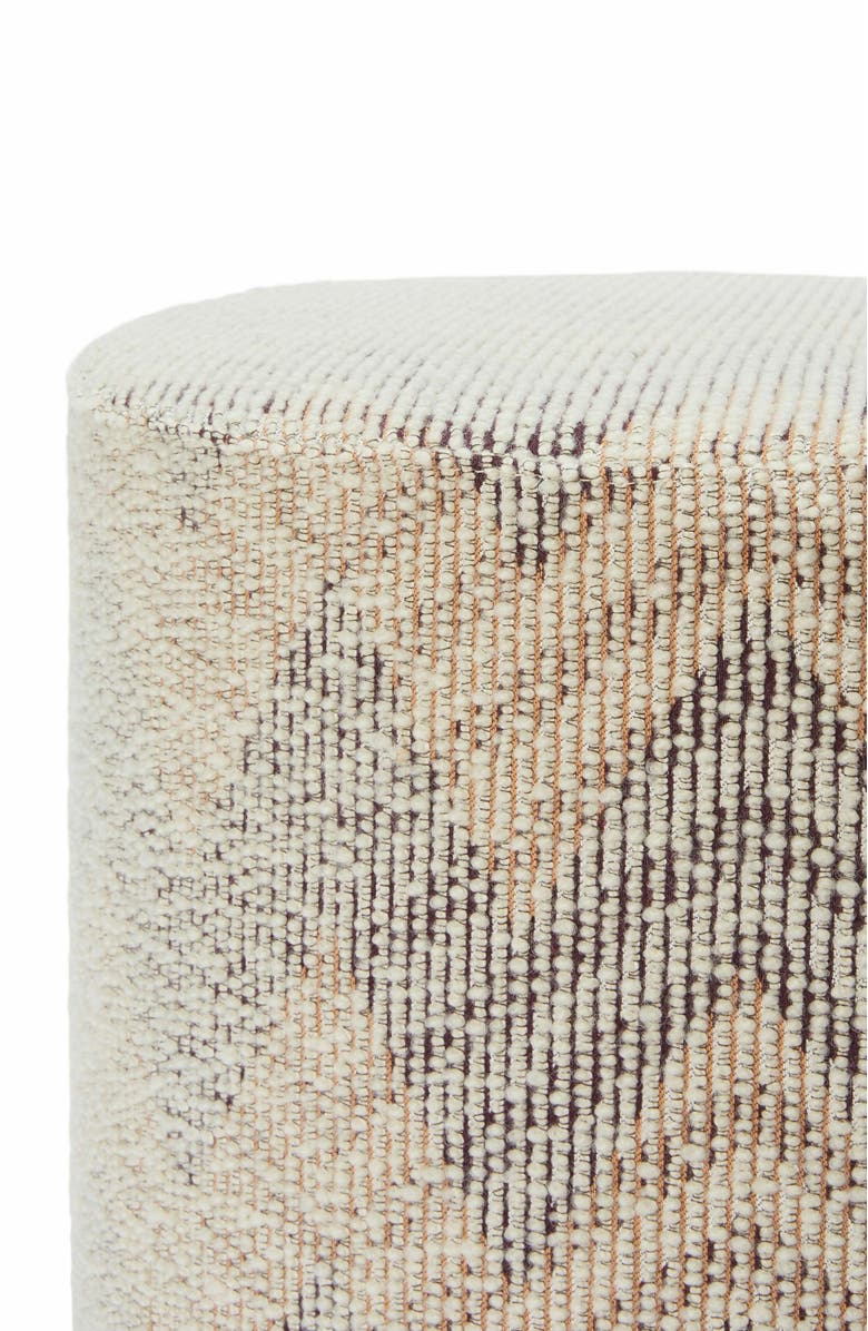 Missoni Home Dinamico Bouclé Cylindrical Pouffe 40x30 Cm Chevron Pattern, Alternate, color, 