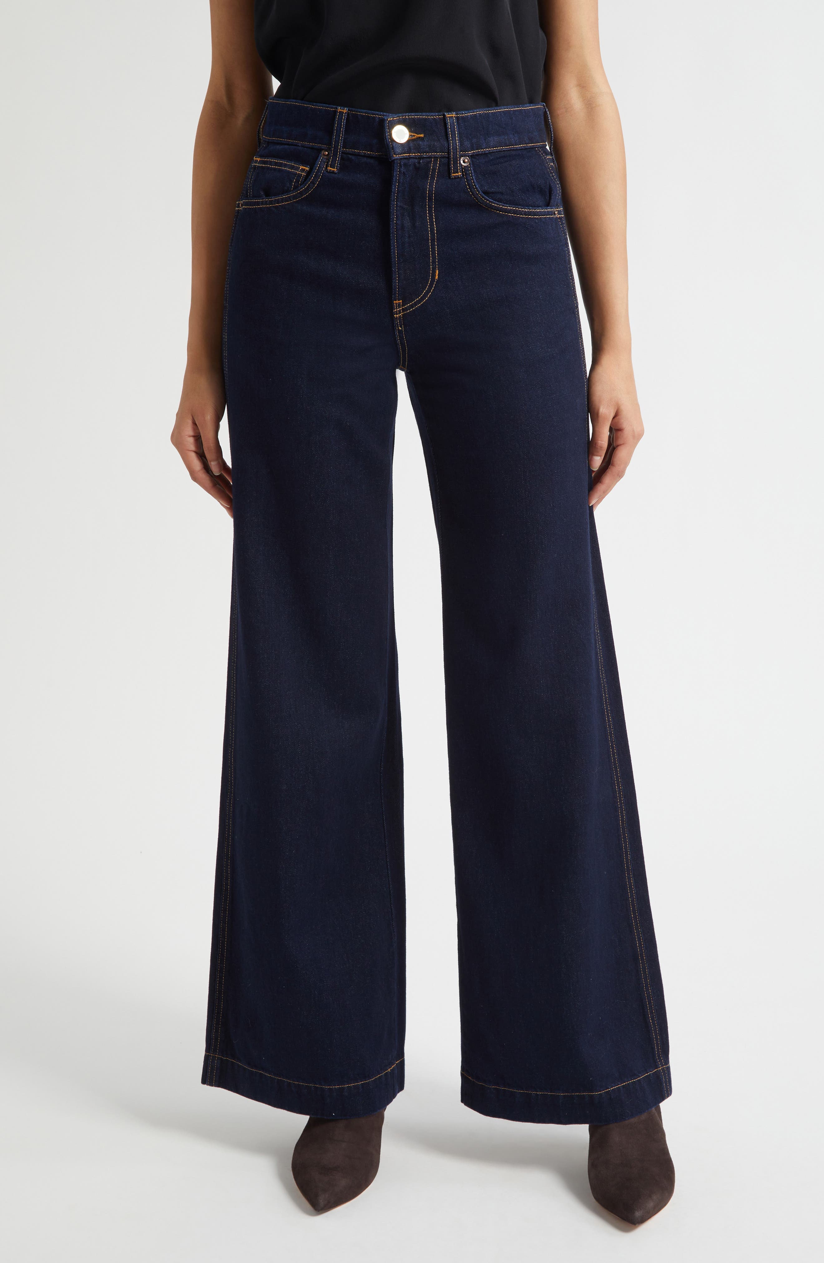 Veronica Beard Kasey Wide Leg Jeans