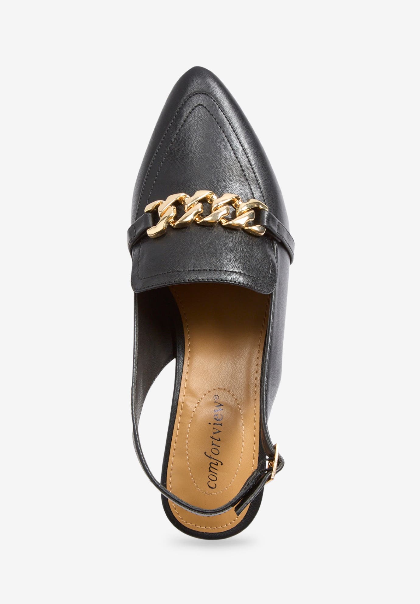 Comfortview The Oaklyn Sling Back, Alternate, color, Black