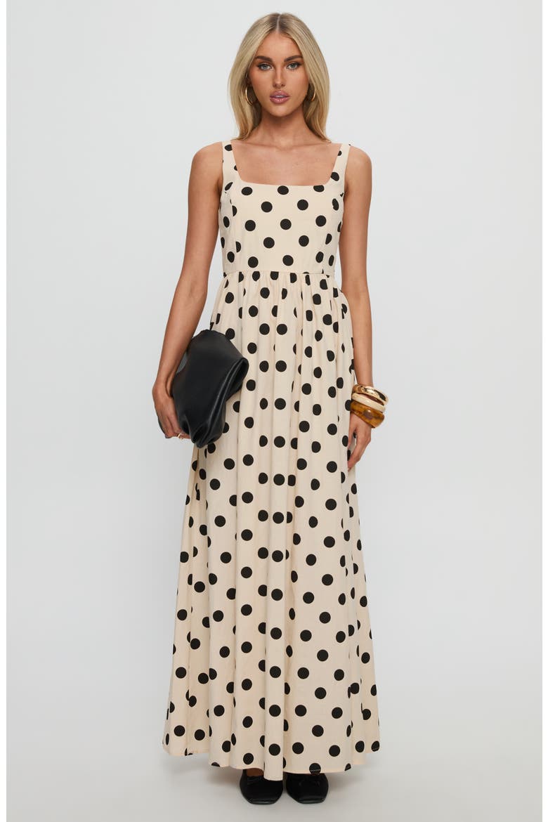 Cartmel Polka Dot Cotton Maxi Dress, Alternate, color, CREAM / POLKA DOT