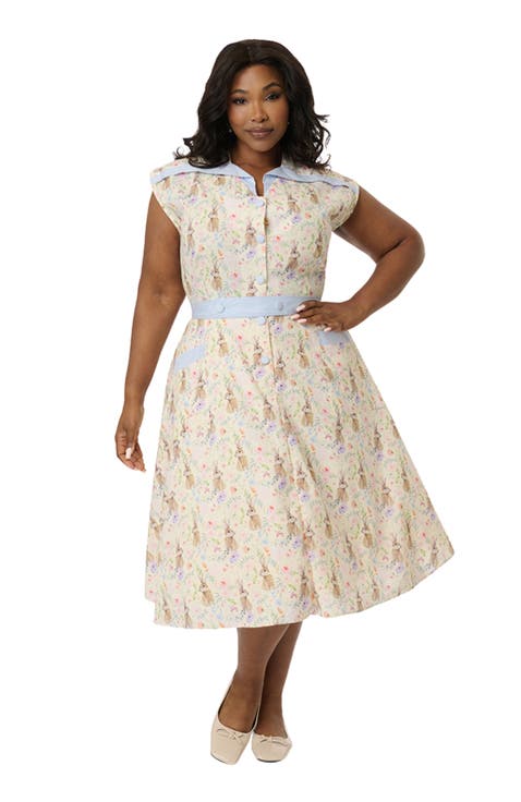 Plus Size 1950s Hedda Swing Dress