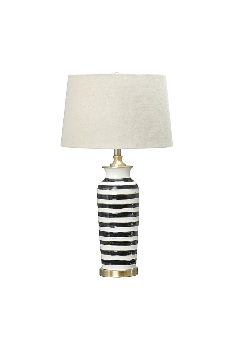 Table Lamp with Brushed Accents, Main, color, Cream