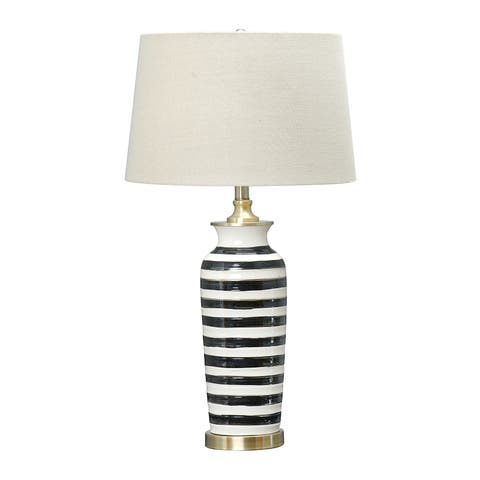 Table Lamp with Brushed Accents