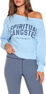Spiritual Gangster La Vida 2.0 Off the Shoulder Graphic Sweatshirt