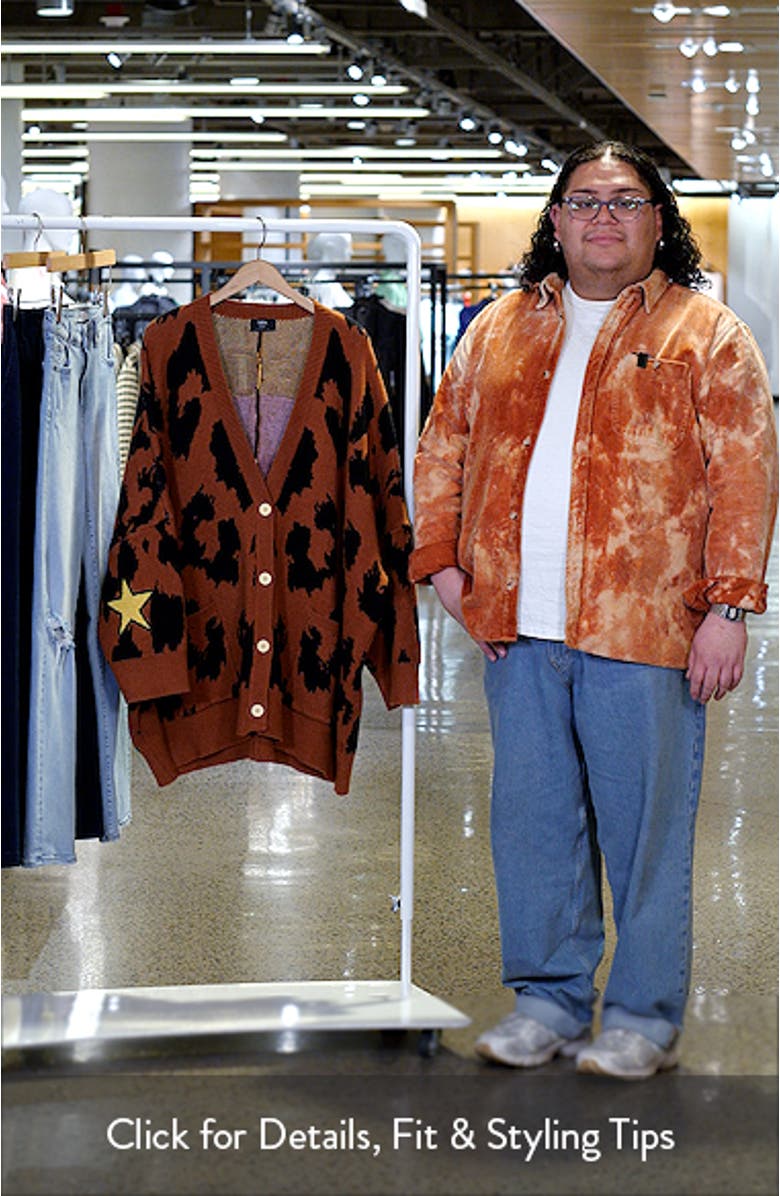 Leopard Oversize Cardigan, sales video thumbnail