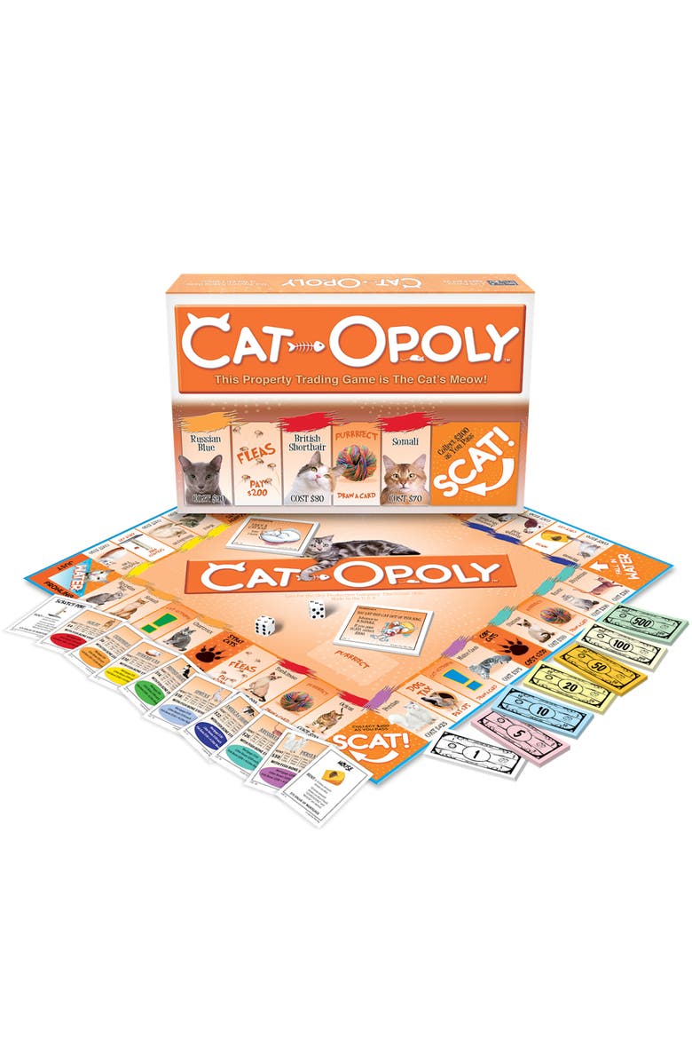 Late for the Sky Catopoly Monopoly Board Game, Alternate, color, Multicolored