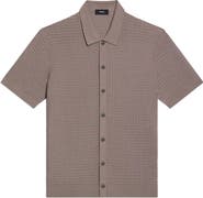 Theory Cairn in Cotton Short Sleeve Shirt