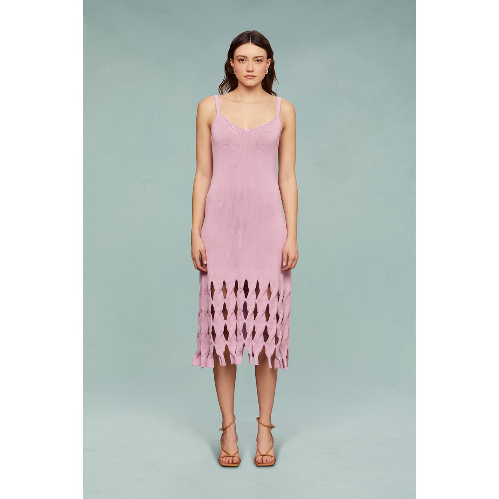 Amur Alex Cable Midi Knit Dress