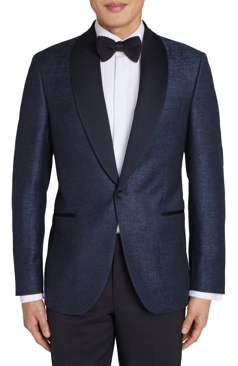Jack Victor Ethan Shawl Collar Wool Blend Dinner Jacket, Main, color, 