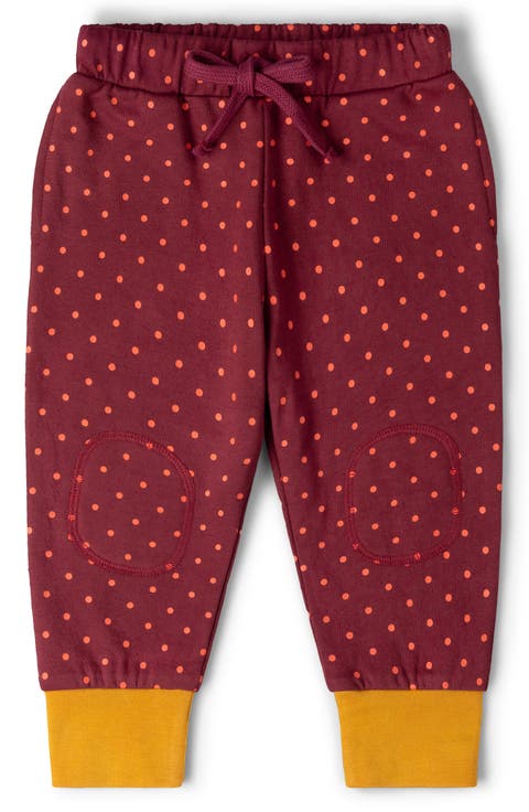 Kids' Polka Dot Organic Cotton Joggers