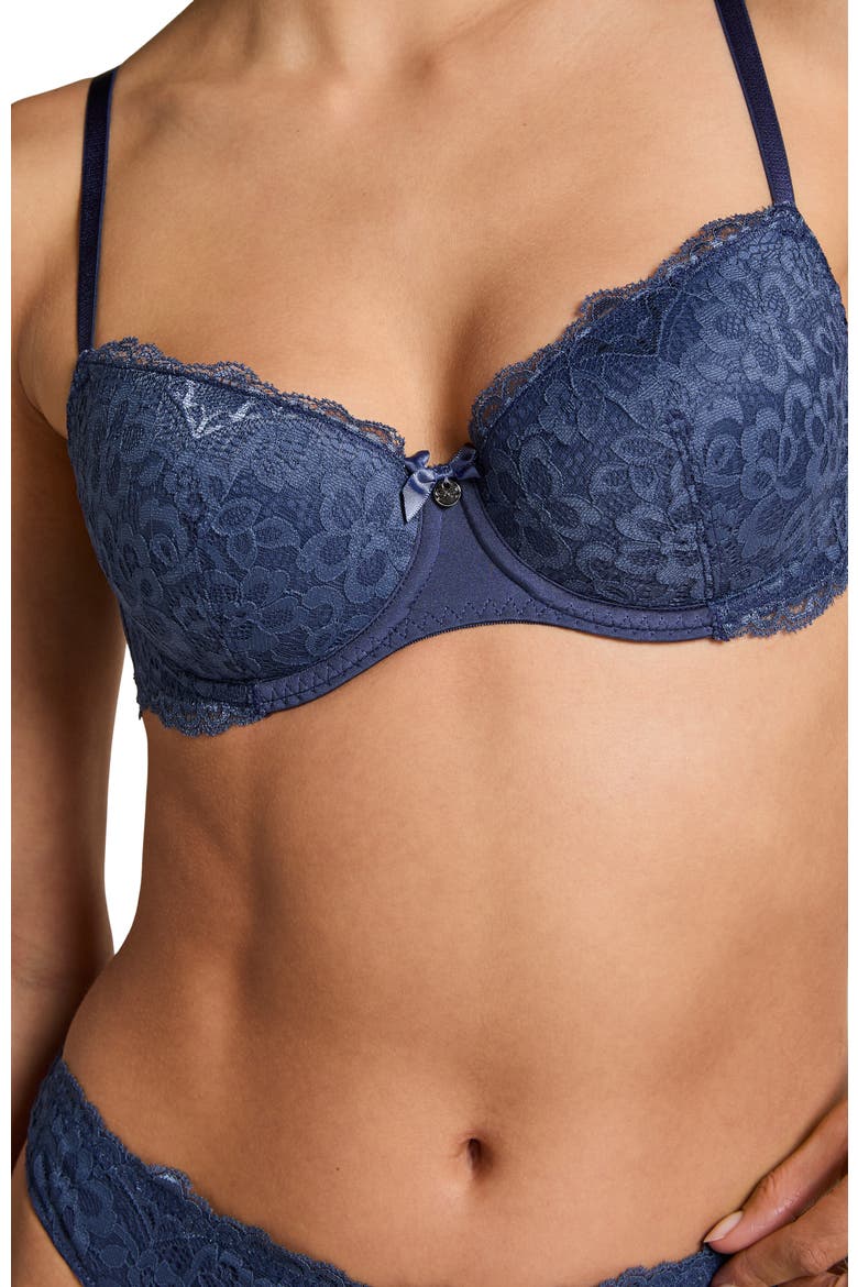 Marine Padded Underwired Bra, Alternate, color, Blue Indigo