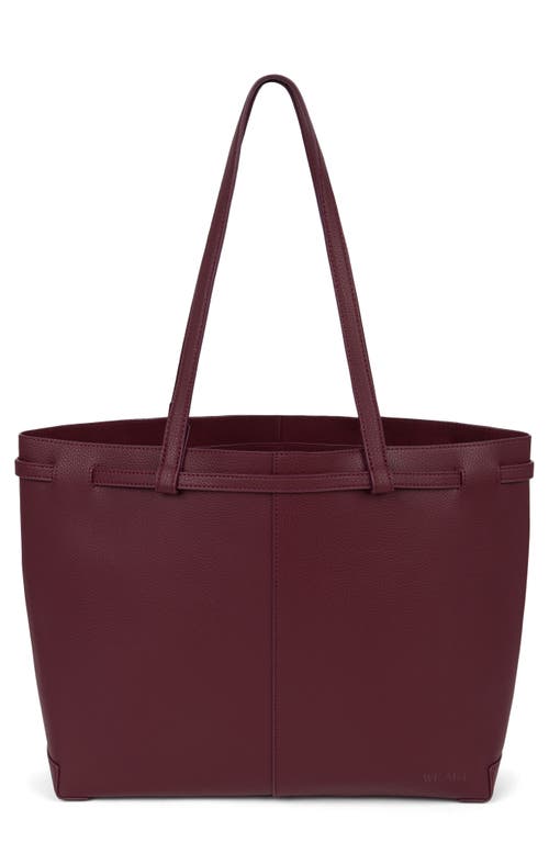 We-ar4 The Pixie Leather Tote In Burgundy
