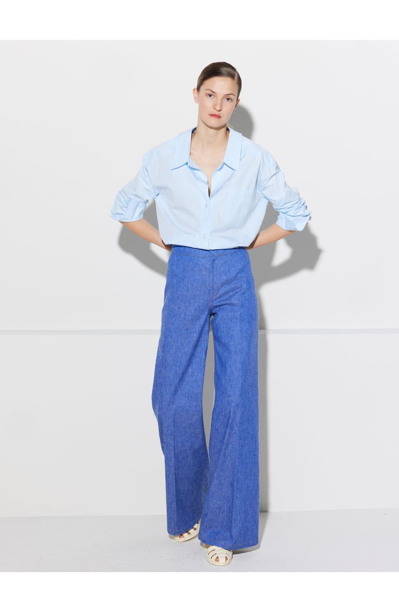 Callas Milano Jane Stretch Denim Flare-leg High-rise Jean, Alternate, color, Blue