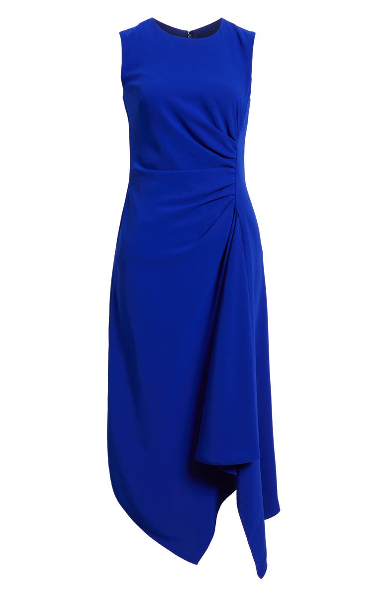 Amsale Asymmetric Hem Sleeveless Dress, Alternate, color, Cobalt