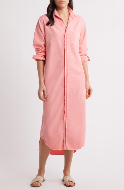 Rory Long Sleeve Denim Maxi Shirtdress