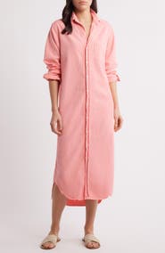 Frank & Eileen Rory Long Sleeve Denim Maxi Shirtdress