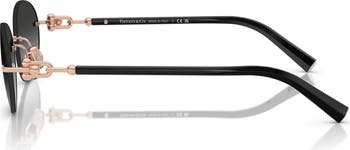 56mm Gradient Oval Sunglasses