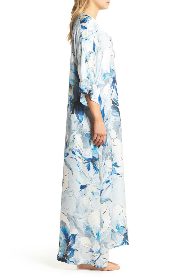 Silk Caftan, Alternate, color, SWEPT AWAY PRINT