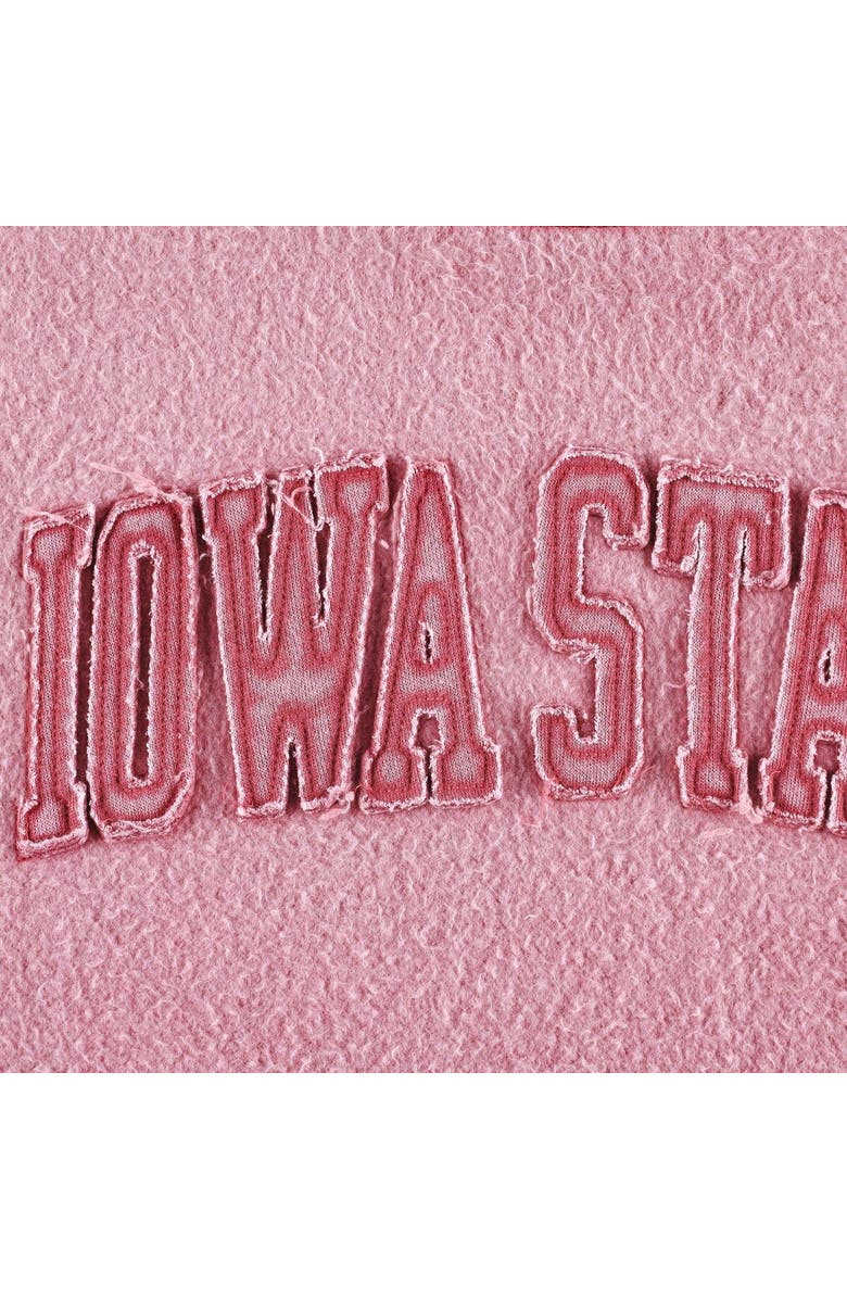 PRESSBOX Women's Pressbox Cardinal Iowa State Cyclones Ponchoville Pullover Sweatshirt, Alternate, color, Cardinal