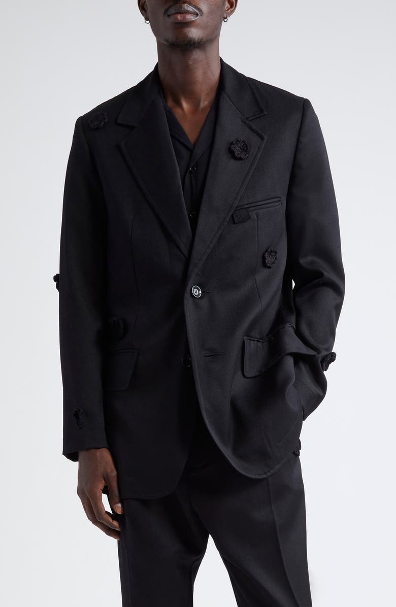 SONG FOR THE MUTE Daisy Oversize Wool Blazer, Main, color, 