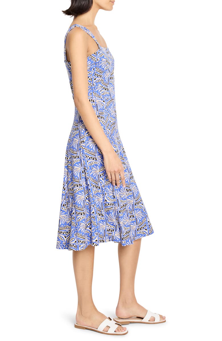 NIC+ZOE Dana Ocean Jewel Jersey Dress, Alternate, color, Blue Multi