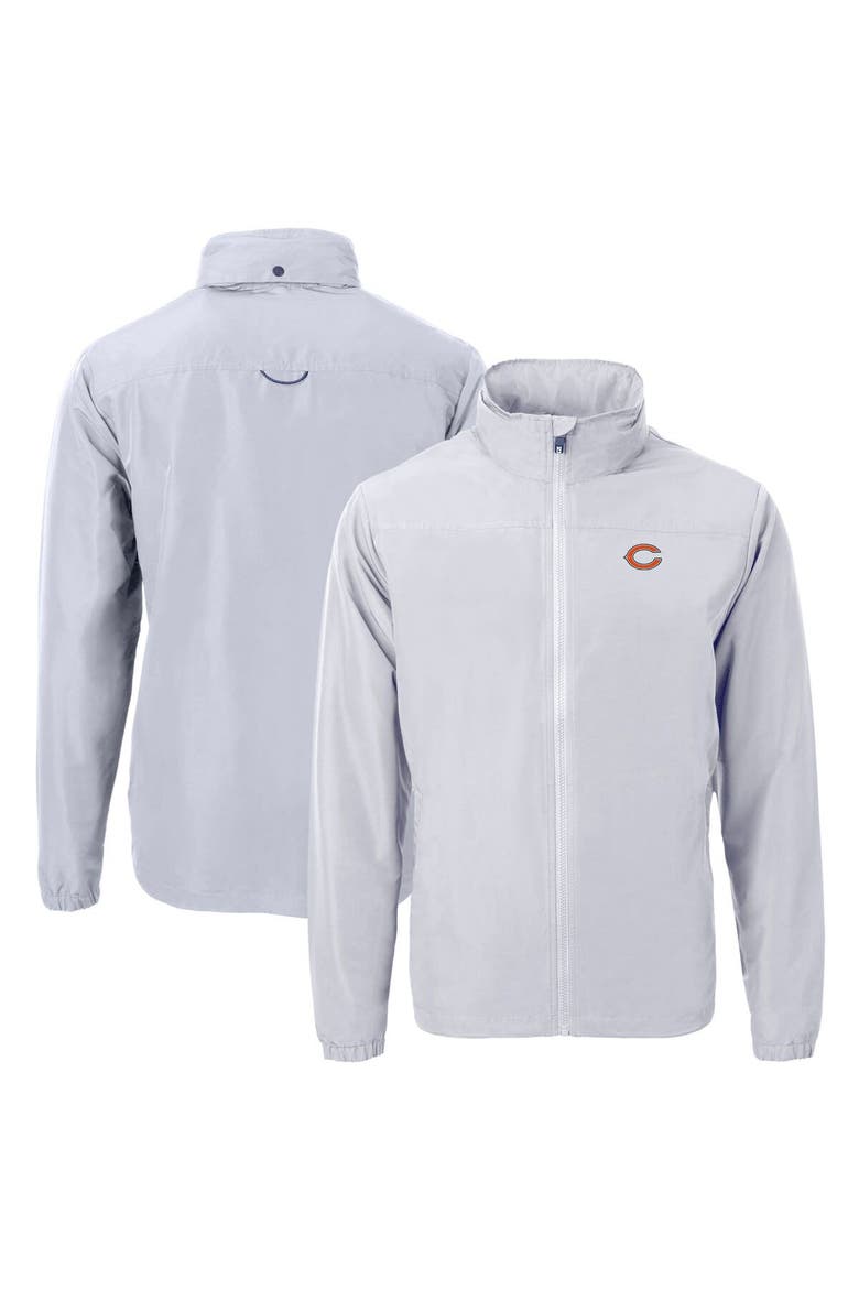 Men's Cutter & Buck  Gray Chicago Bears  Charter Eco Recycled Full-Zip Jacket, Main, color, Gray